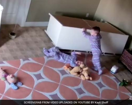 2-year-old pushes fallen dresser off twin brother in video gone viral (with video)